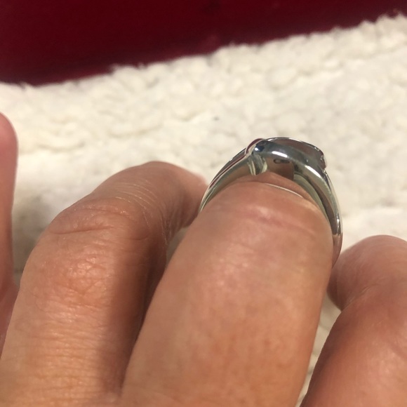 Sterling silver interchangeable marble stone ring - Picture 10 of 11